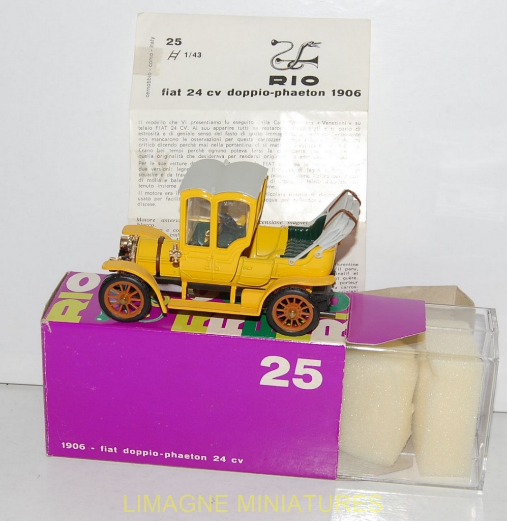 B35-108 RIO FIAT 24CV DOUBLE PHAETON 1906 | B35-108